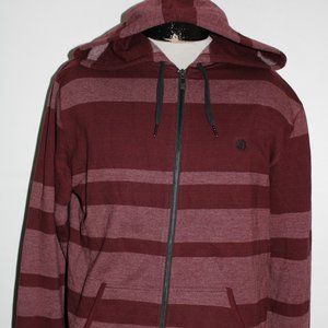 ELEMENT Mens Large L Striped hoodie/hooded Sweatsh